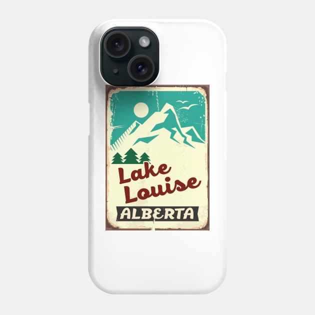 Lake Louise Alberta Canada Skiing Ski Banff National Park Phone Case by TravelTime