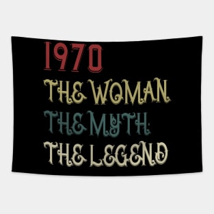 Vintage Retro 1970 Legend Gift 50th Birthday Womens Tapestry