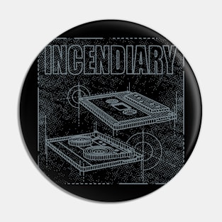 Incendiary - Technical Drawing Pin