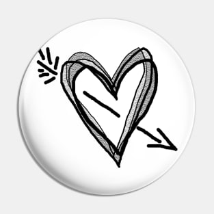 Cupids Doodle Pin