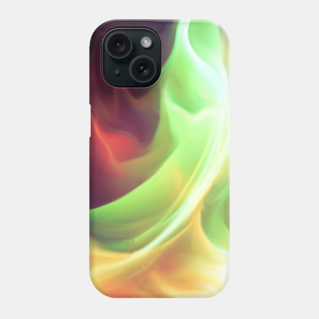 Galaxy Fire Burst Abstract Art Phone Case by XanderWitch Creative