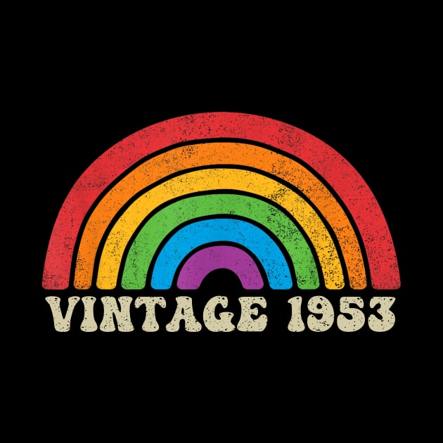 Vintage 1953 - Retro Rainbow Vintage-Style by ermtahiyao	