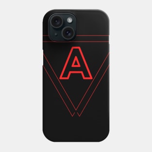 A red the first letter Phone Case