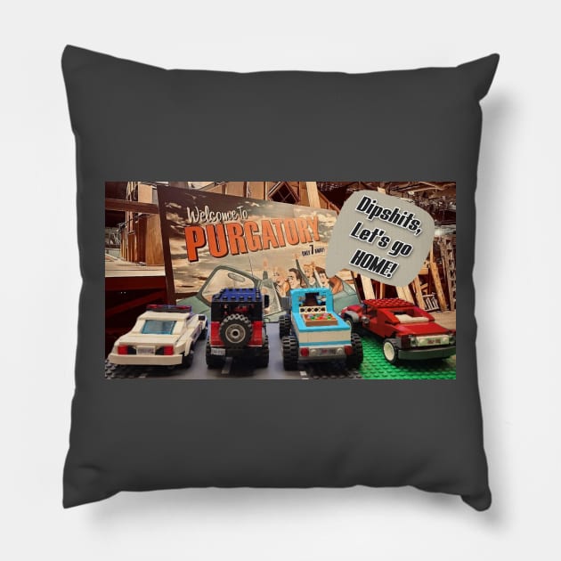 Lego Earp Vehicles - Purgatory Home Pillow by Pingubest
