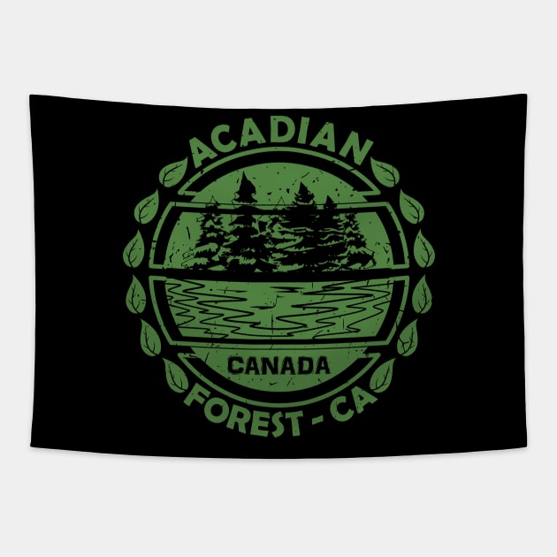 Acadian Forest Canada, Nature Landscape Tapestry by Jahmar Anderson