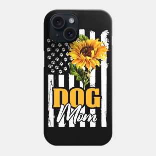 Flag American Dog Mom Phone Case