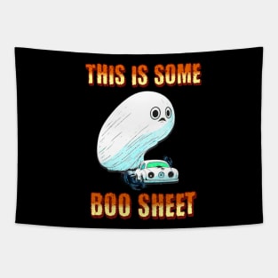 This Is Some Boo Sheet Funny Halloween Ghost Car Tapestry