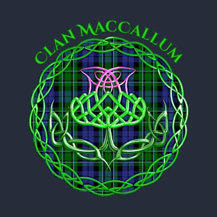 MacCallum Scottish Tartan Celtic Thistle T-Shirt