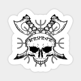 Berserker Skull, Vikings, Helm of Awe Magnet