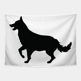 Dog Silhouette Tapestry