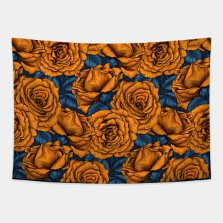 Orange roses Tapestry