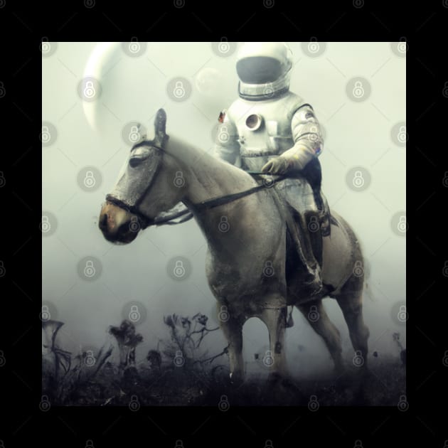 Astronaut and Horse by ElectricPeacock