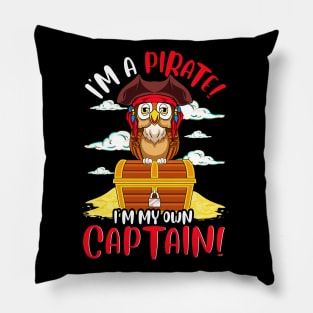 Im A Pirate Im My Own Captain Owl Pillow