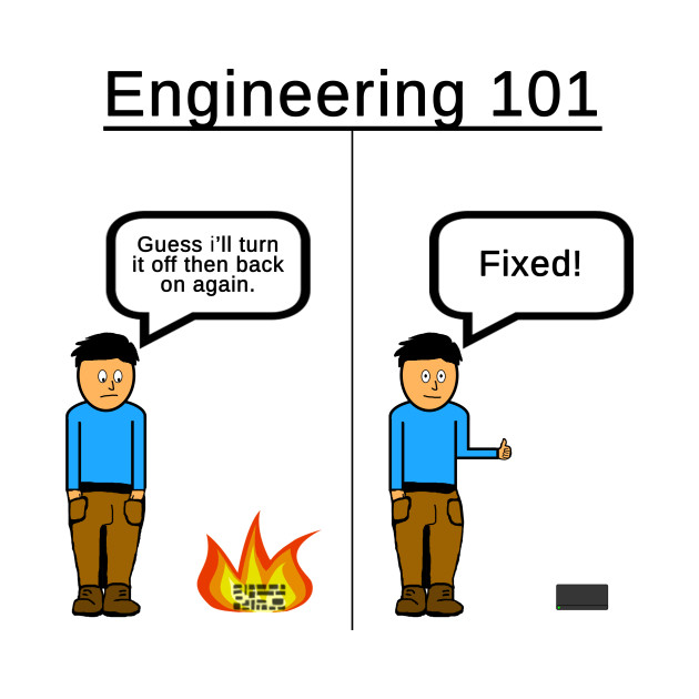 Funny Engineering artwork Fix TShirt TeePublic