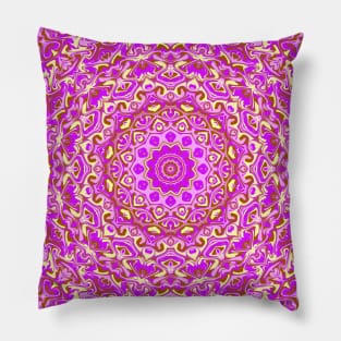 Vibrant Boho Mandala Pillow