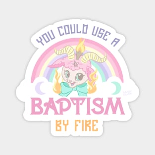 Baphomet Baptism by Fire Magnet