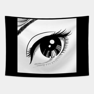 Anime eye of beauty Tapestry