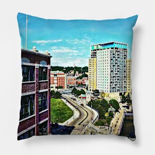 Providence RI - View From Waterplace Park II Pillow