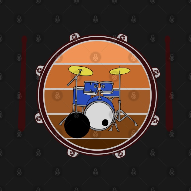 bass drum and drum kit by wahyuart21