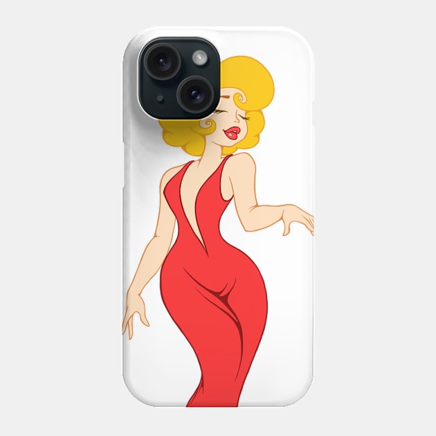 red Phone Case by KuzArt