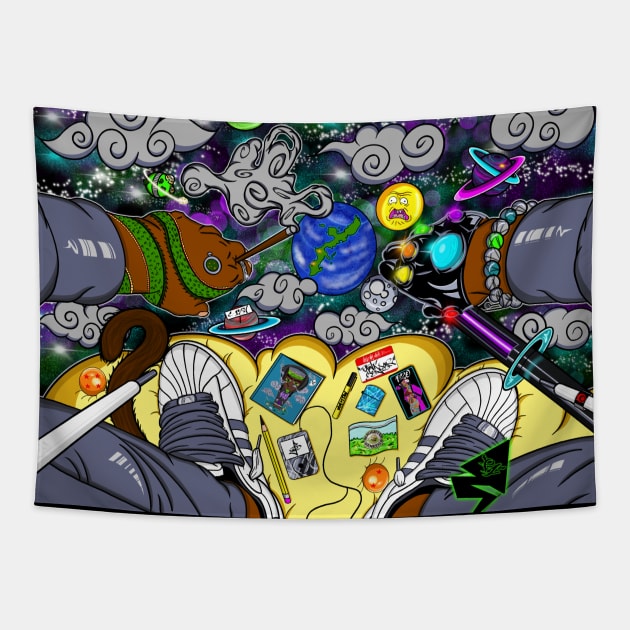 On My Nimbus [ By #ArtIzMuzikForTheEyez ] Tapestry by ArtIzMuzikForTheEyez