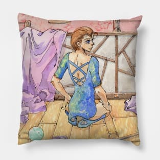 Waiting dancer Pillow