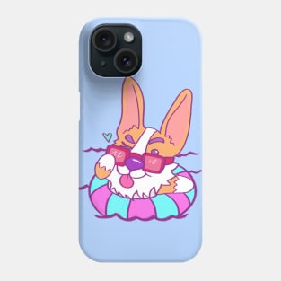 Neon Corgi Summer Fun Phone Case