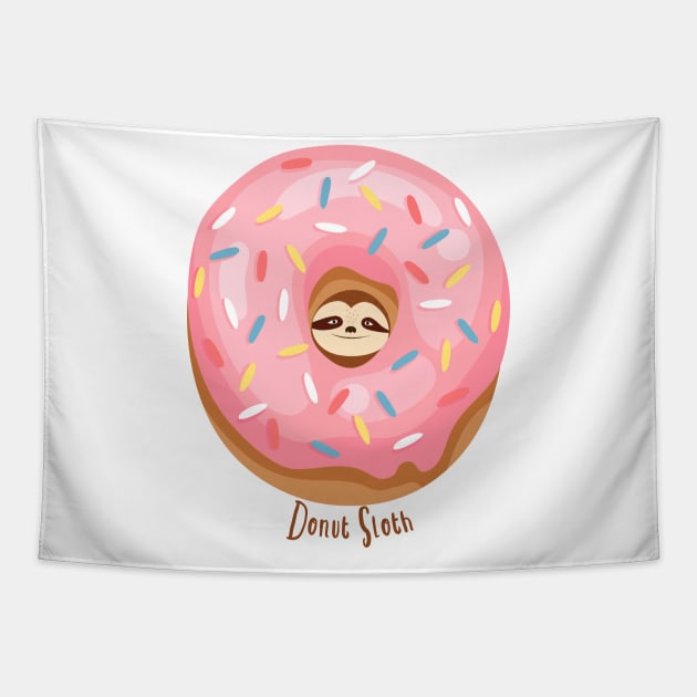 Donut Sloth Tapestry by Gsproductsgs