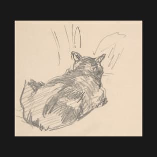 Sketch of cat by Manet T-Shirt