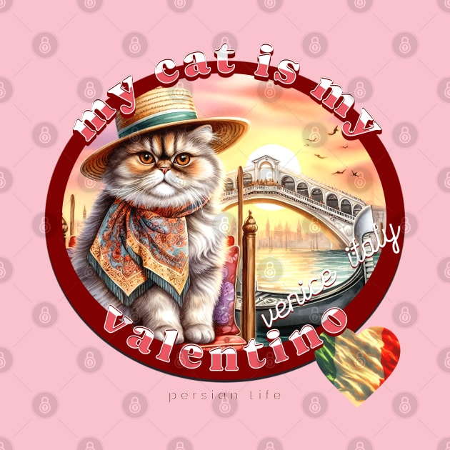 My Italian Valentine Cat Persian Life 45P by catsloveart