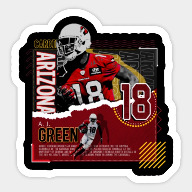 A.J. Green Football Paper Poster Cardinals - Aj Green - Sticker