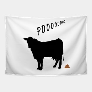 Cows go poo Tapestry
