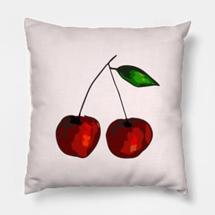 Cherry - Two Cherries - Cherry Twin Pillow