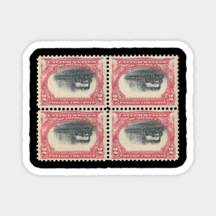 PAN AMERICAN INVERTS STAMPS Magnet