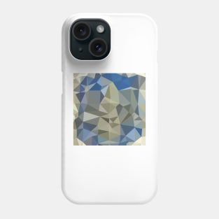 Cornflower Blue Abstract Low Polygon Background Phone Case