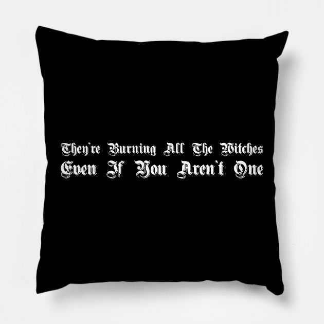 They're burning all the witches, even if you aren't one Pillow by StoreForU