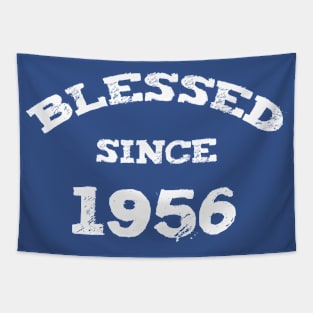 Blessed Since 1956 Cool Blessed Christian Birthday Tapestry