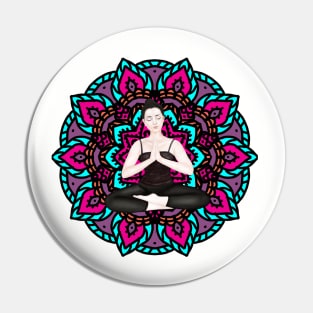 colored mandala. Serene Pin