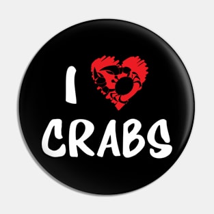 Crab Love Heart Crabbing Cake Beach King Pin