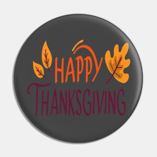 Happy Thanksgiving Pin