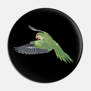 Monk Parakeet Parrot Pin