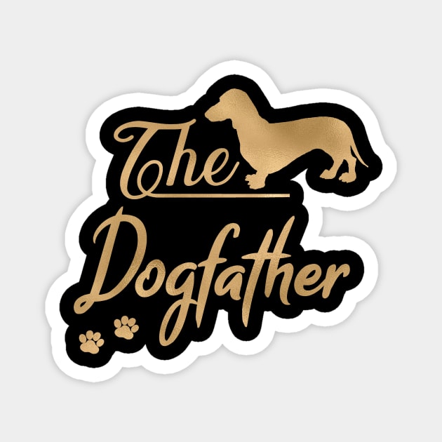 The Dachshund Dogfather Magnet by JollyMarten