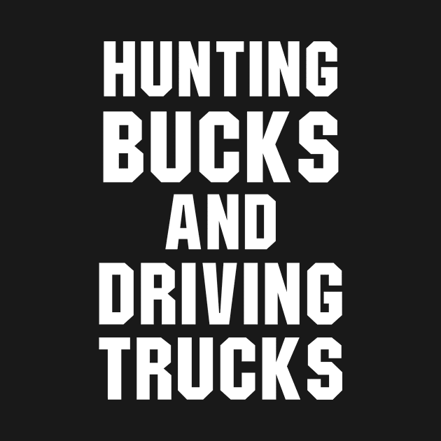 Hunting Bucks Driving Trucks by produdesign