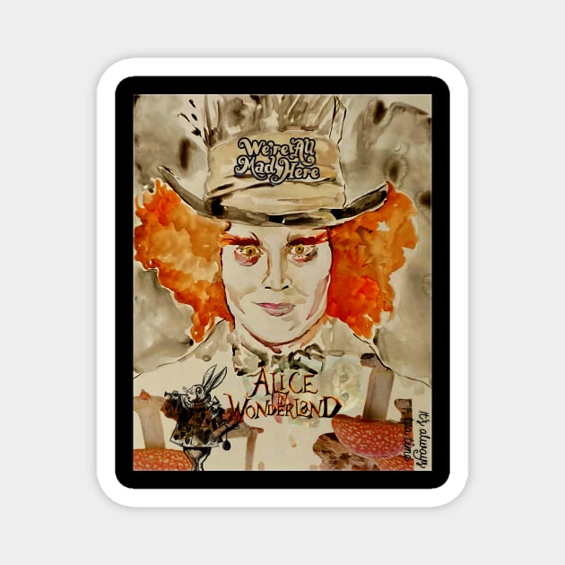 Mad Hatter Magnet by Jadenkai