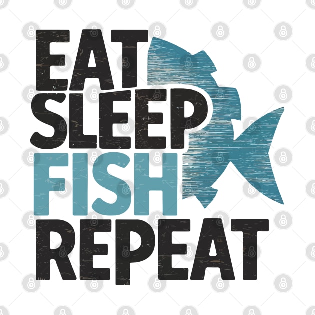 eat sleep fish repeat by whatyouareisbeautiful