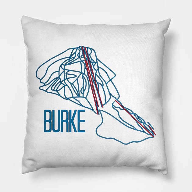 Burke Trail Map Pillow by ChasingGnarnia