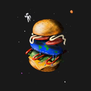 Flat Earth Burger T-Shirt