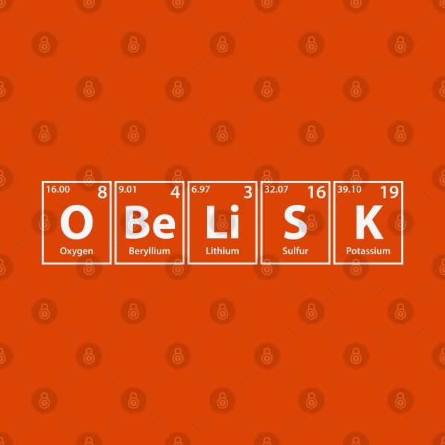 Obelisk (O-Be-Li-S-K) Periodic Elements Spelling by cerebrands