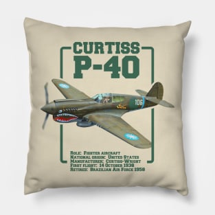 Curtiss P-40 Warhawk | WW2 Plane Pillow