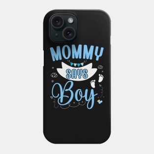 mom says Boy cute baby matching family party Phone Case